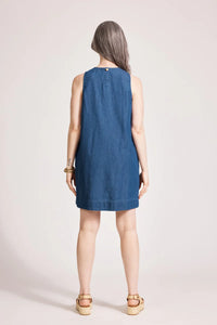 Melenia Denim Tank Dress - Indigo