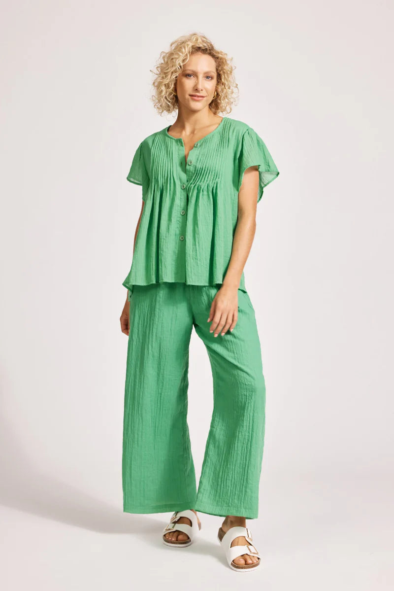 Orsula Button Top - Jade