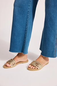Miramar Plaited Sandal Gold