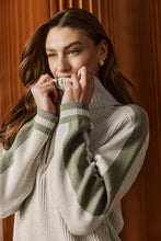 Liora Zip Jumper - Bisque/Sage