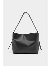 Bridie Leather Shopper - Black