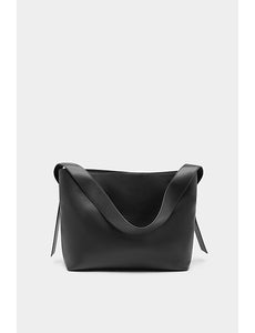 Bridie Leather Shopper - Black