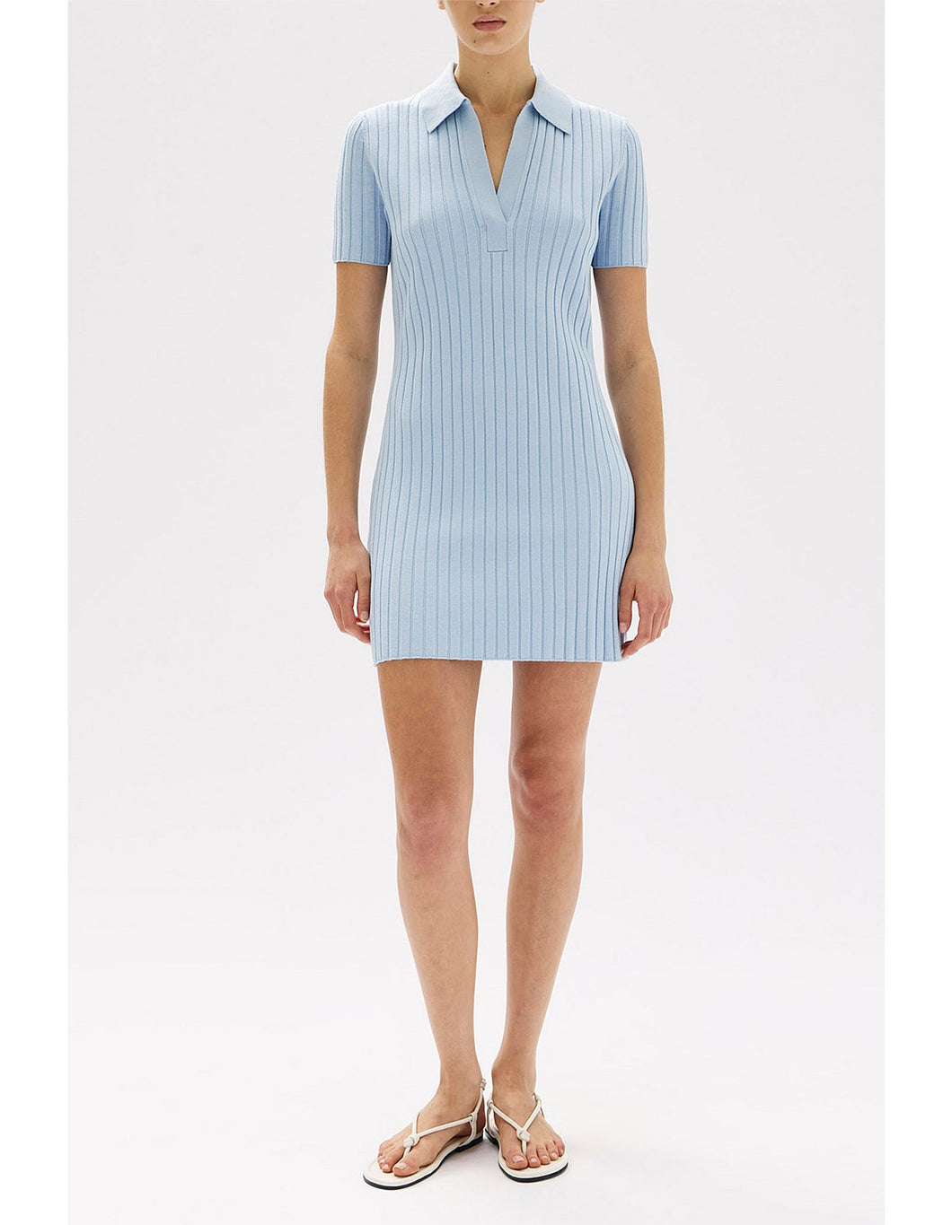 Lex Knit Mini Dress - Blue Haze