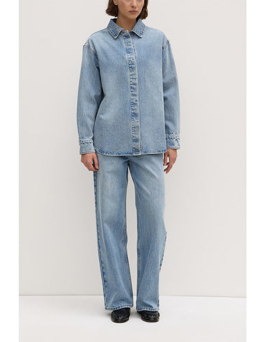 Rylee Denim Overshirt - Indigo Fade