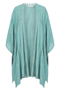 Fleur Cape ONE SIZE Seafoam