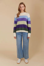 Pallas Stripe Jumper - Violet