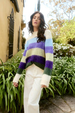 Pallas Stripe Jumper - Violet