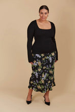 Juno Sqaure Neck Top - Onyx