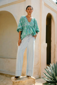 Sofie Denim Pant - Sky