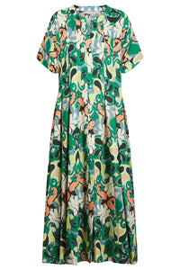Aurora Pleat Maxi Paisley