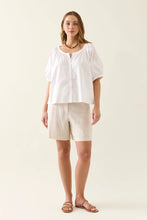 Nilsa Button Top - Lotus