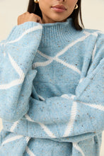 Mckenna Diamond Jumper - Ice Blue