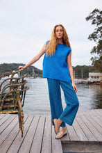 Miru Crew Knit Vest - Cobolt