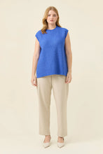 Miru Crew Knit Vest - Cobolt