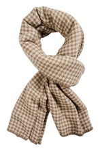 Cassidy Houndstooth Scarf - Ivory
