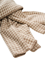Cassidy Houndstooth Scarf - Ivory