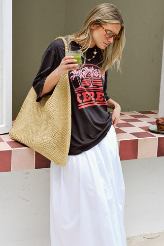 Liv Oversized Tee Sunset Palms