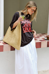 Liv Oversized Tee Sunset Palms