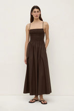 Aubrey rouched dress ganache