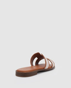 Atlanta sandal tan and cream