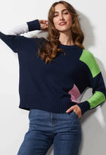 Intarsia Trim Jumper