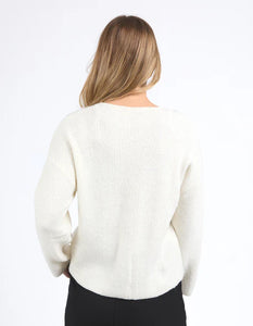 Murphy Knit Cardi - Vintage White