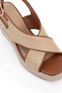 Zerina wedge tan