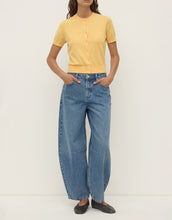 Semra Cotton Cashmere Short Sleeve Cardigan - Sol