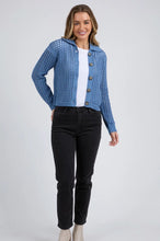 Clover Knit Cardi - Coronet Blue