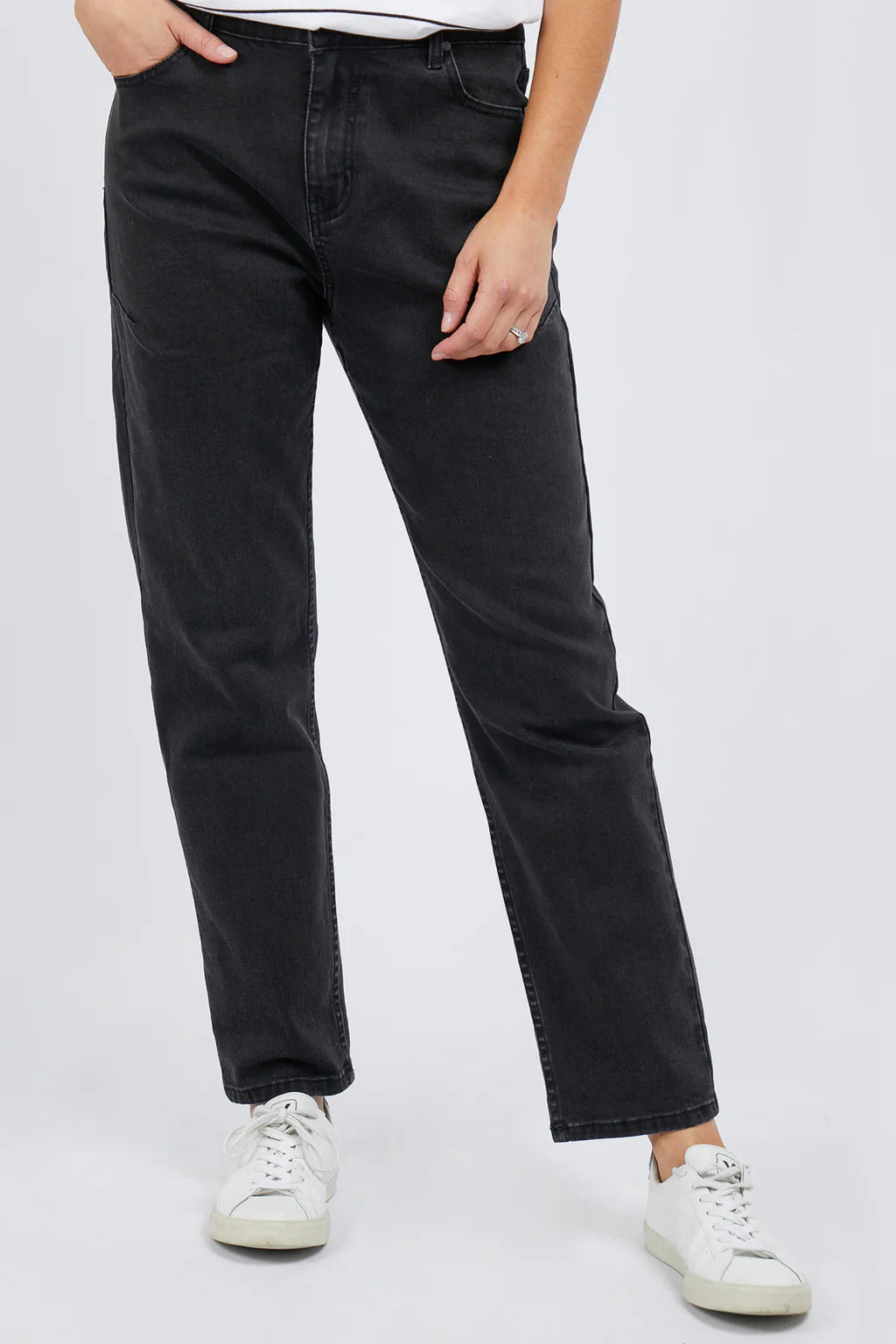 Barkly Straight Leg Jean- Black