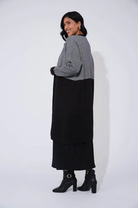 Cyprus Cardigan - White/Kohl
