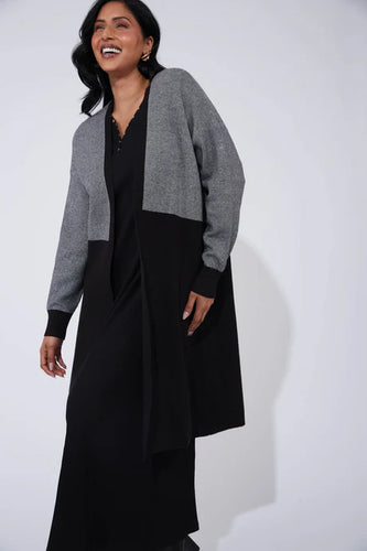Cyprus Cardigan - White/Kohl