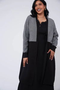 Cyprus Cardigan - White/Kohl