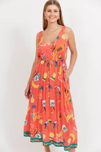 Cabana Tie Dress - Brasil Coral