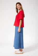 Boston Studded Sweat Tshirt - Red