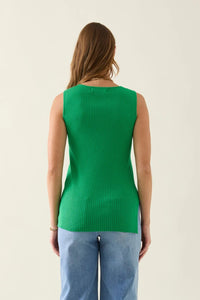 Adele Split Tank - Green