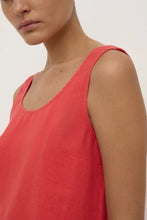 Selma Linen Mini Dress - Chilli