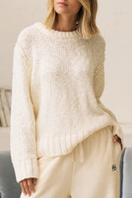 Sage Chunky Knit Crew Marshmallow