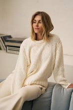 Sage Chunky Knit Crew Marshmallow