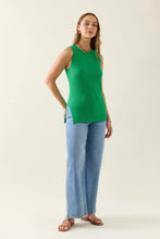 Adele Split Tank - Green
