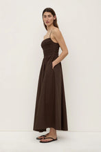 Aubrey rouched dress ganache