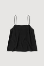 Aime silk tank - black