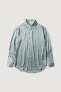 Pippa Silk Long Sleeve Shirt - Cloud