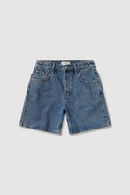 Mid Rise Vintage Denim Short - Dark Stone