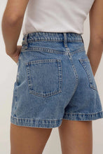 Boxy Denim Short - Dark Stone
