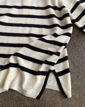 Bobbie Top - Cream/Black Stripe