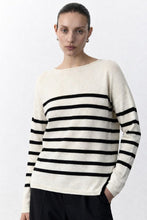 Bobbie Top - Cream/Black Stripe