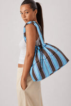 Scrunch Base -  Chocolate/Blue Stripe