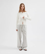 Buttoned Knit Cardigan - White