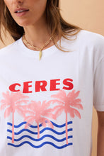 Stevie Slouchy Tee Retro Palms